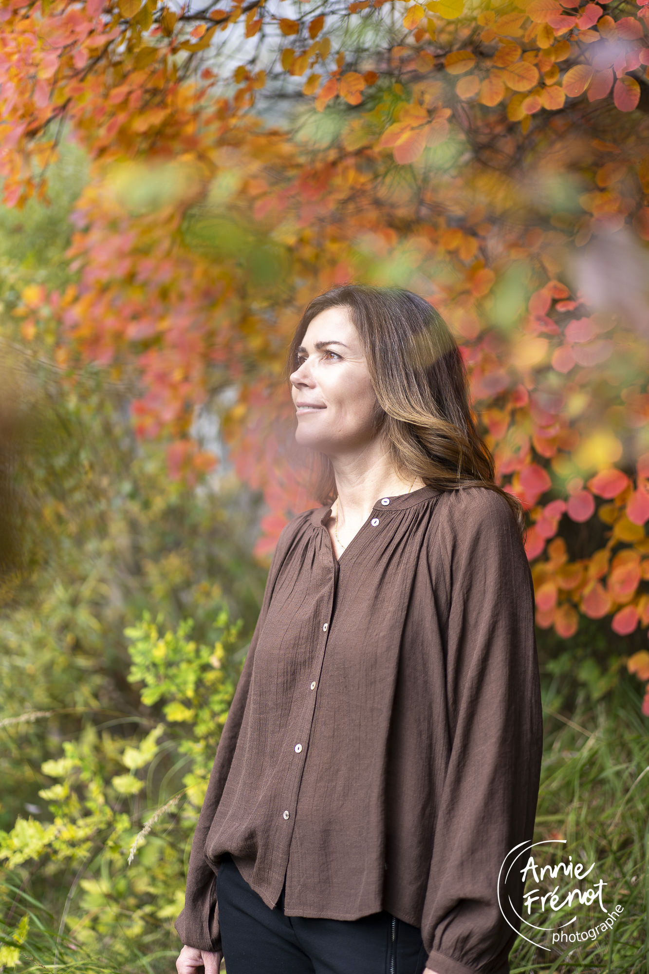 Photographe Portrait femme en Automne