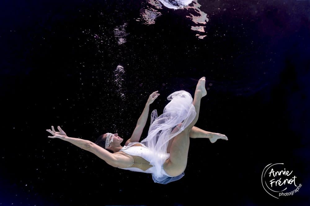 photographe aquatique nage synchronisée
