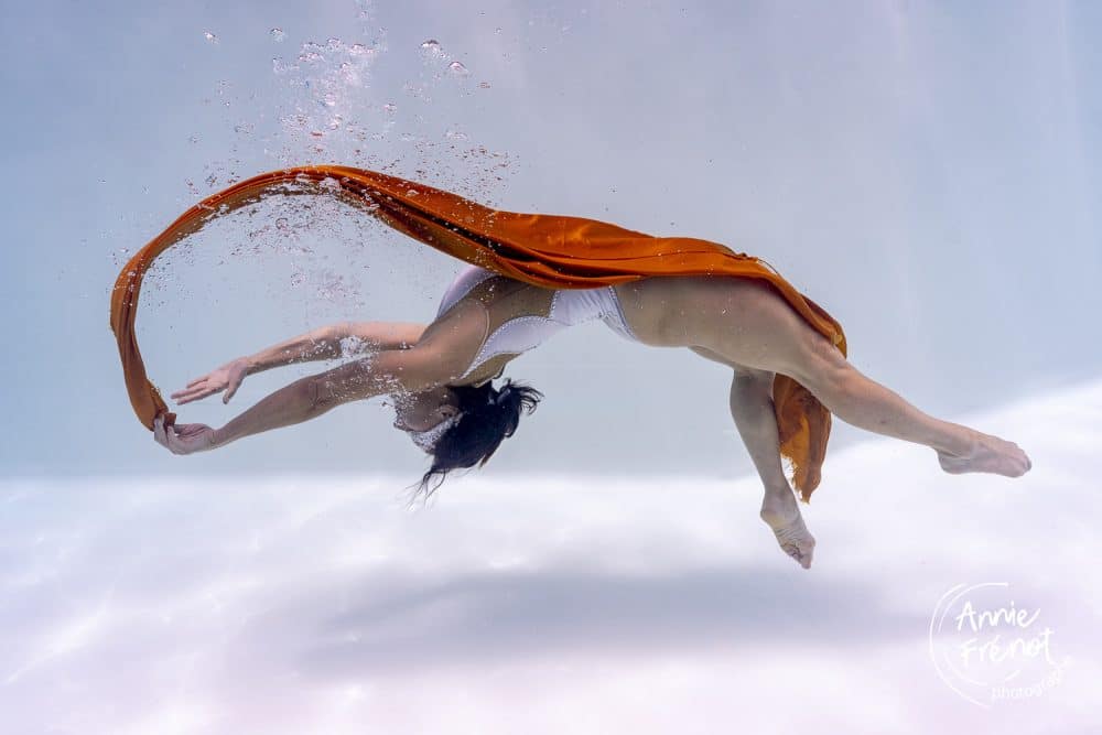 photographe aquatique nage synchronisée